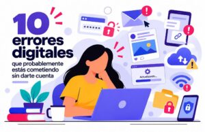 10 errores digitales que probablemente estás cometiendo sin darte cuenta