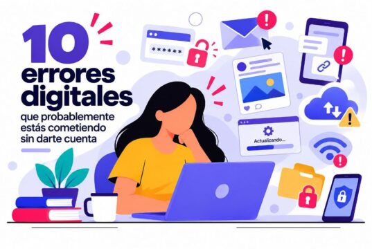 10 errores digitales que probablemente estás cometiendo sin darte cuenta
